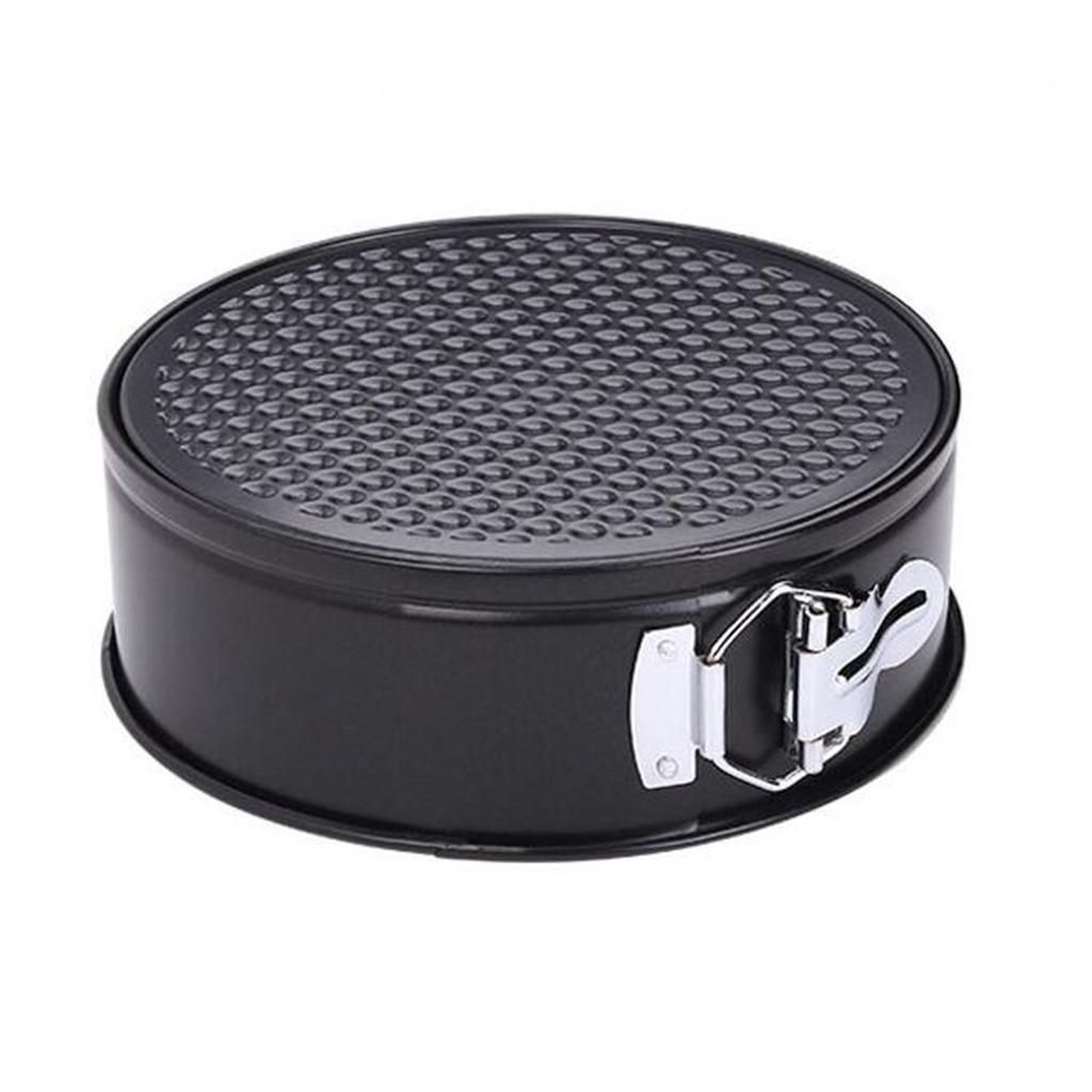 Loose Base Tin With Non- Coating For Cake Black Round