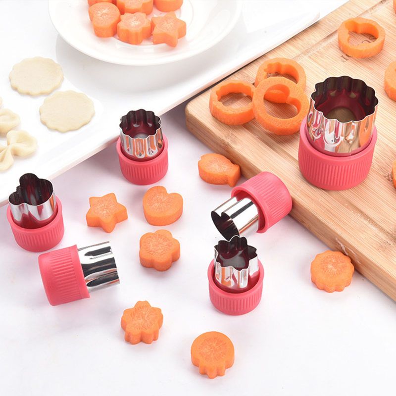 12Pcs/set Kitchen Tool Cutter Mold Cake Cutting-Red