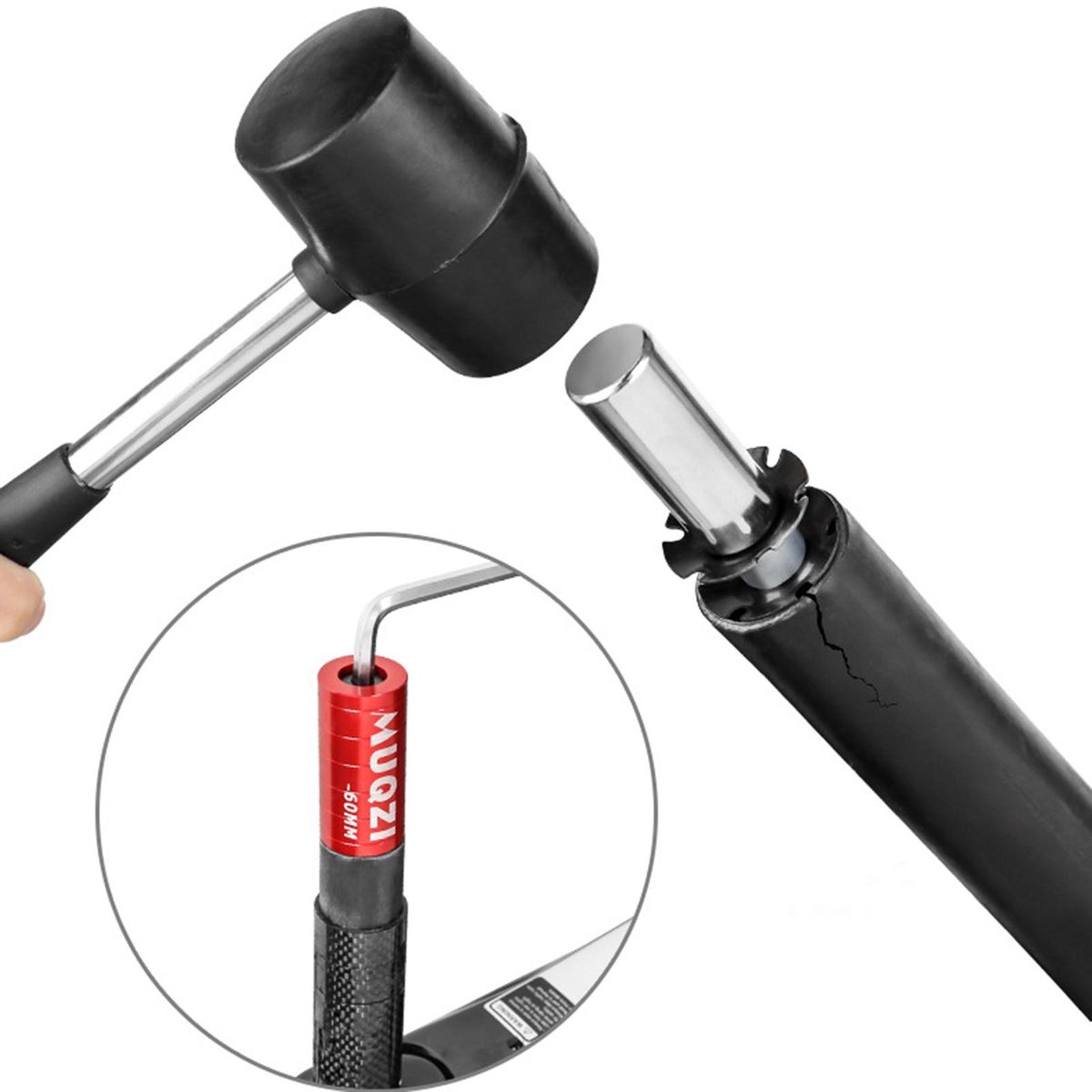 Hidden Height Booster Mountain Bike Handle Bar Lift Faucet Red