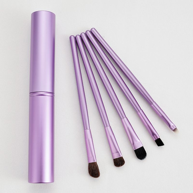 5 Pc Makeup Brushes Tool Set Eyeshadow Concealer Eyebrow Lip Blending Beauty Make Up Skin-friendly Brushes Women Cosmestic Tool DOU