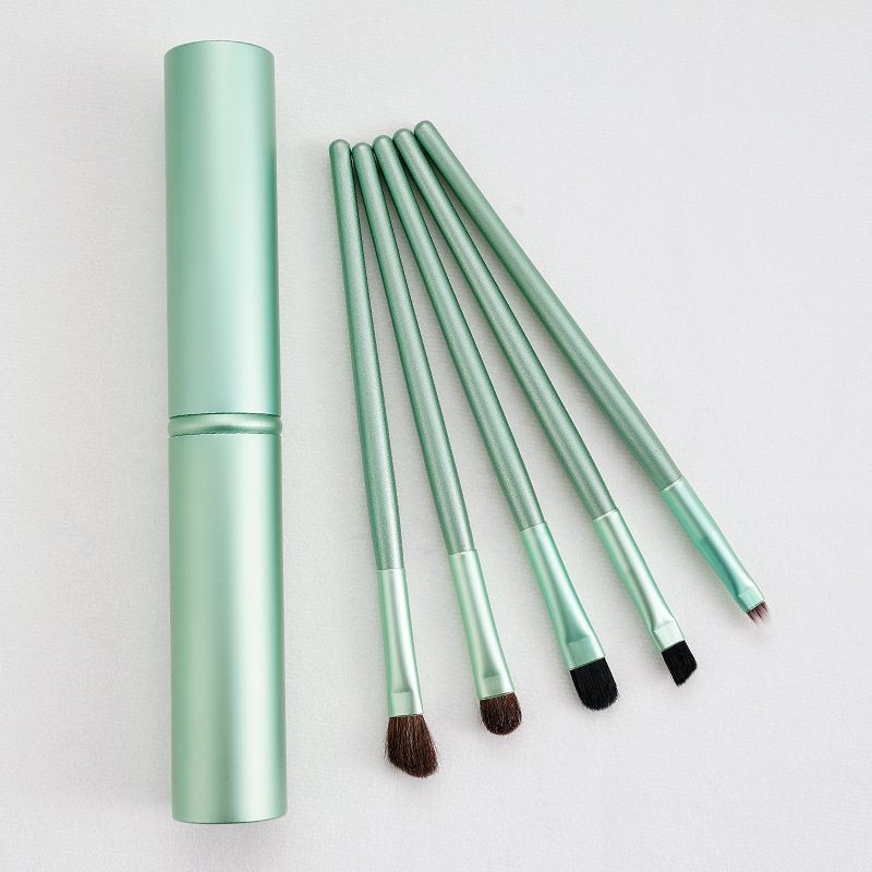 5 Pc Makeup Brushes Tool Set Eyeshadow Concealer Eyebrow Lip Blending Beauty Make Up Skin-friendly Brushes Women Cosmestic Tool DOU