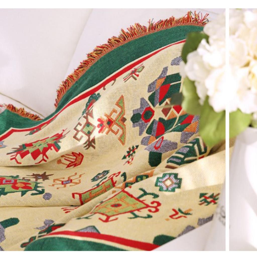 Cotton Sofa Bed Throw, Soft Blanket Settee Throws, Sofa Cover Bohemia