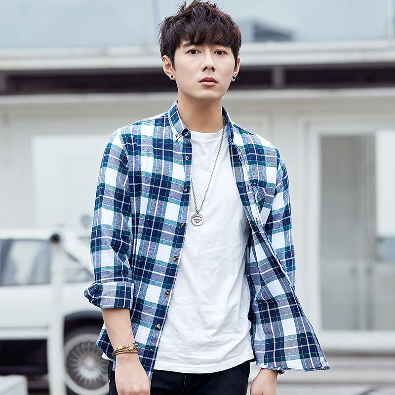 Flannel Men's Plaid Shirt