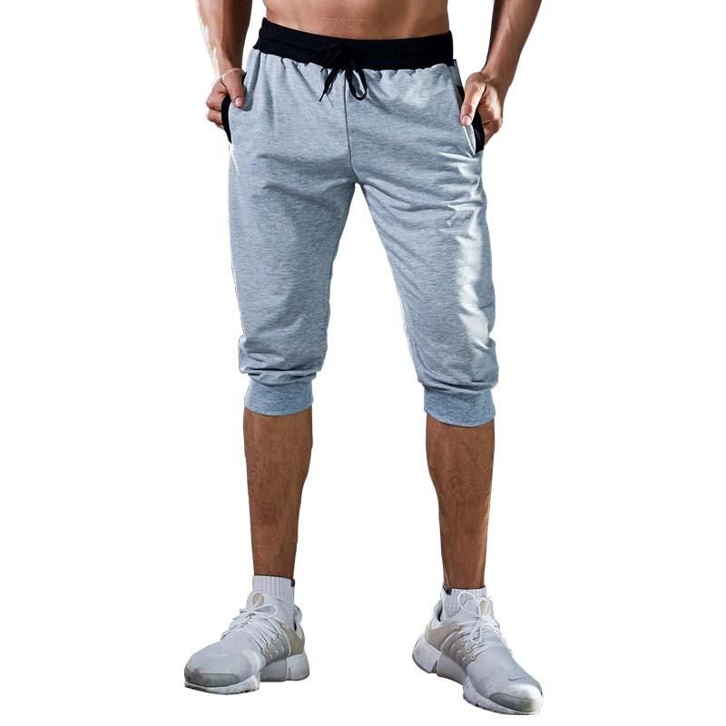 Cotton running sports shorts for bodybuilding