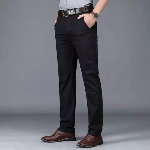 Cute Stock Chinos Pant For Men - Black