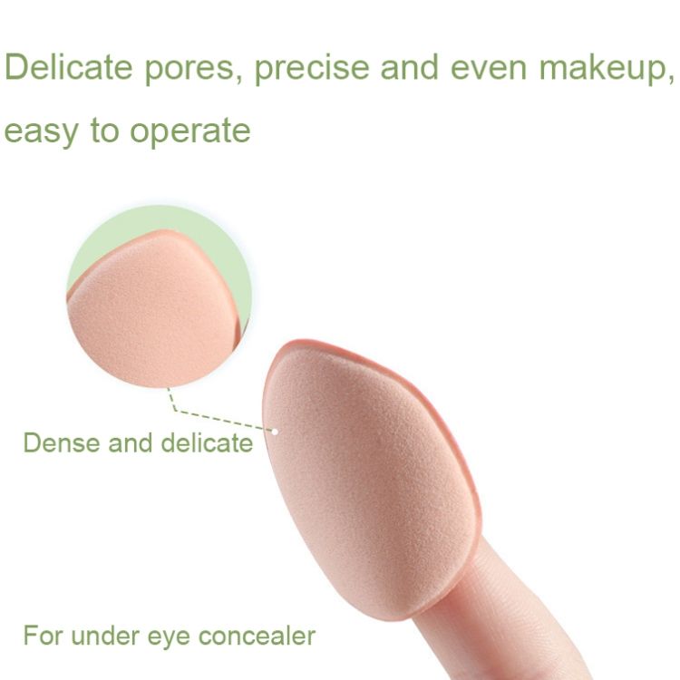 2 Sets/20pcs Mixed-colors Fingertip Droplet Shape Puff