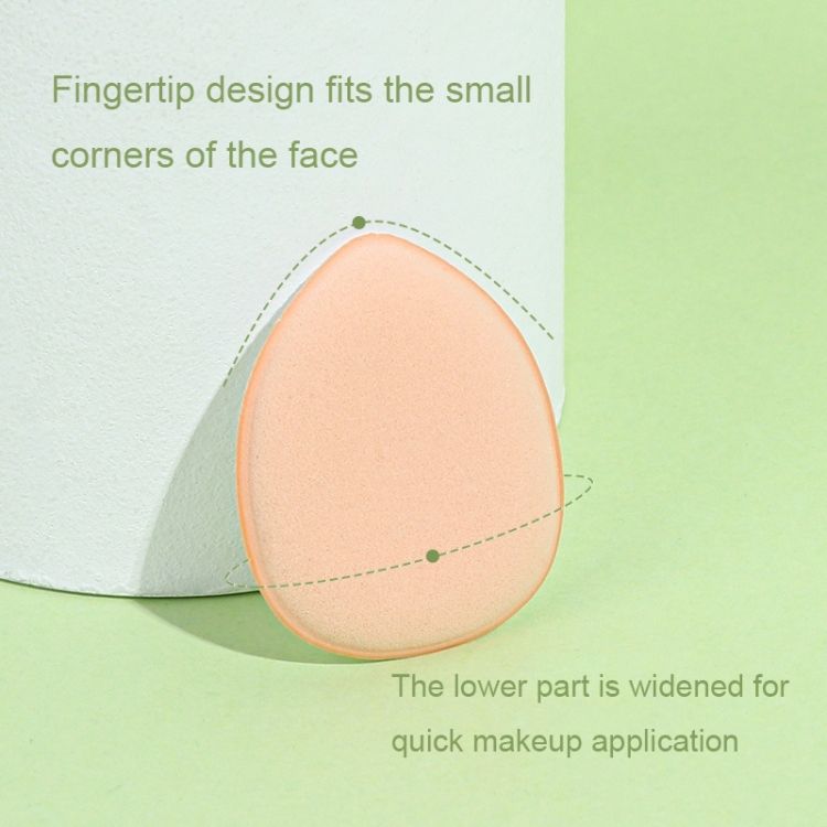 2 Sets/20pcs Mixed-colors Fingertip Droplet Shape Puff
