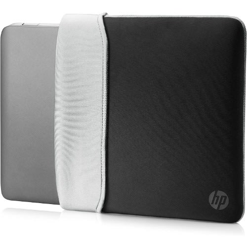 Reversible Neoprene Sleeve - 15.6 Inch - Black & Silver