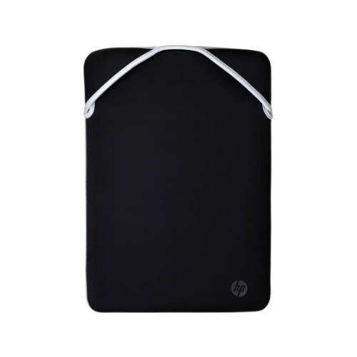 Reversible Neoprene Sleeve - 15.6 Inch - Black & Silver