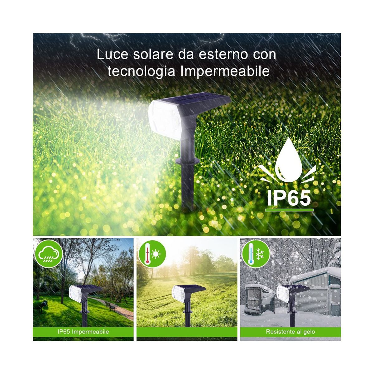 Solar Spotlights Outdoor2-In-1 Landscape Lights 7 LED Solar Powered IP65 Wall Light for Garden Driveway Porch