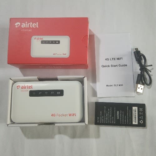 Airtel 4g Lte Universal Mobile Wifi With Lan Port & 5gigabyte Data Bonus