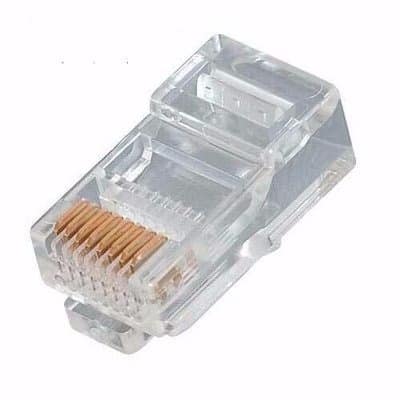 RJ 45 CAT 5e Cable Connector - 50 Pieces