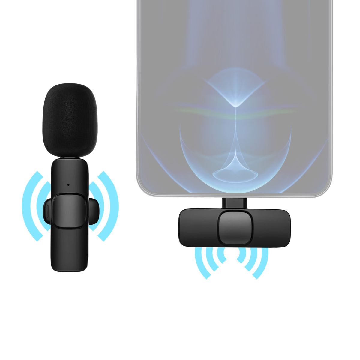 Mini Wireless Lavalier Microphone Clip-on Omnidirectional