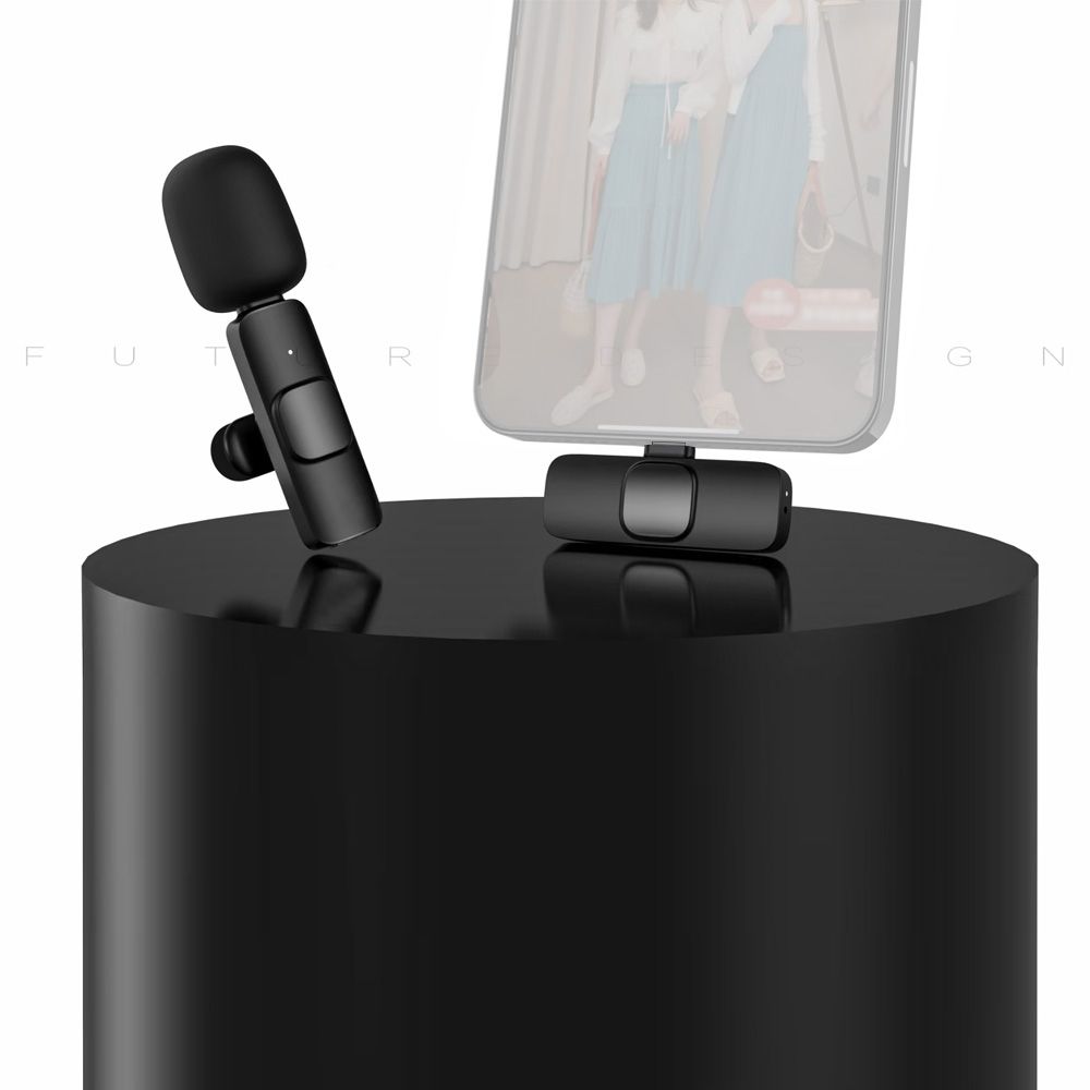 Mini Wireless Lavalier Microphone Clip-on Omnidirectional
