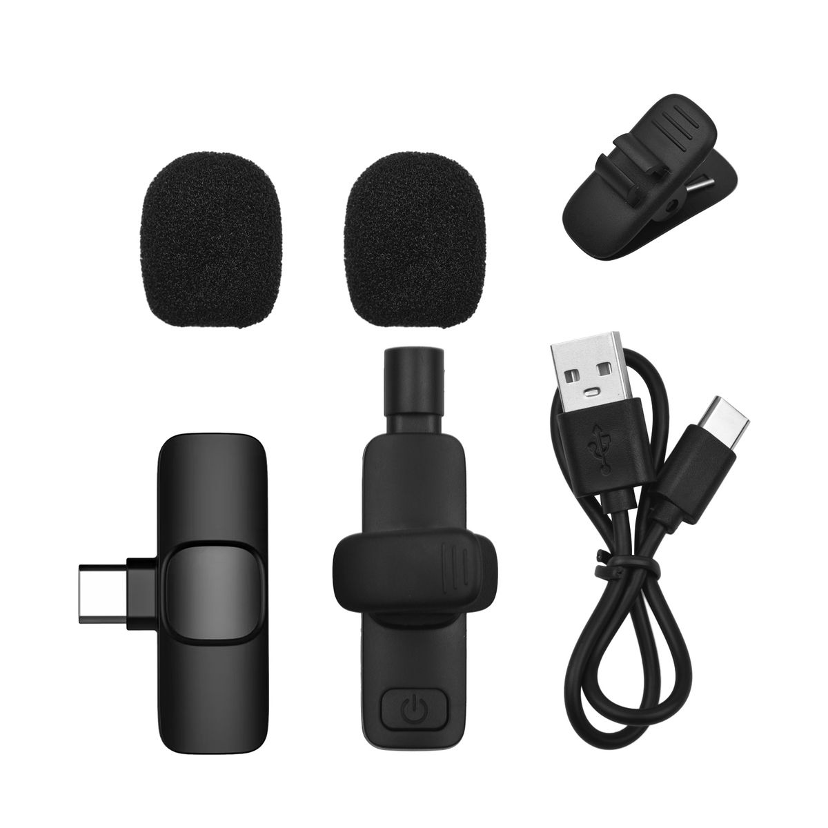 Mini Wireless Lavalier Microphone Clip-on Omnidirectional