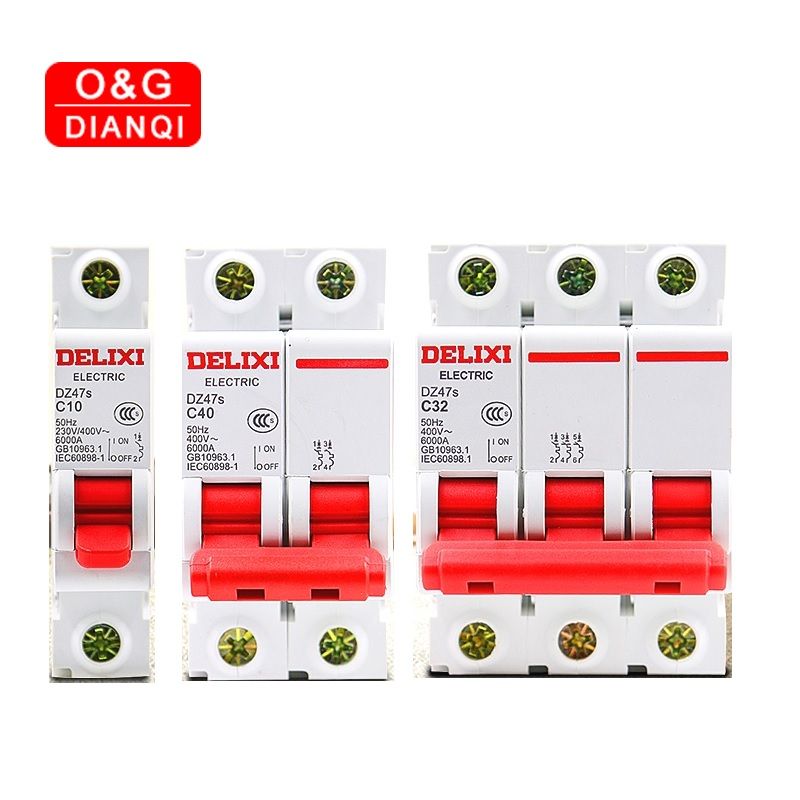 DELIXI Vacuum Circuit Breaker 1P 2P 3P 4P 230V 400V 1A 2A