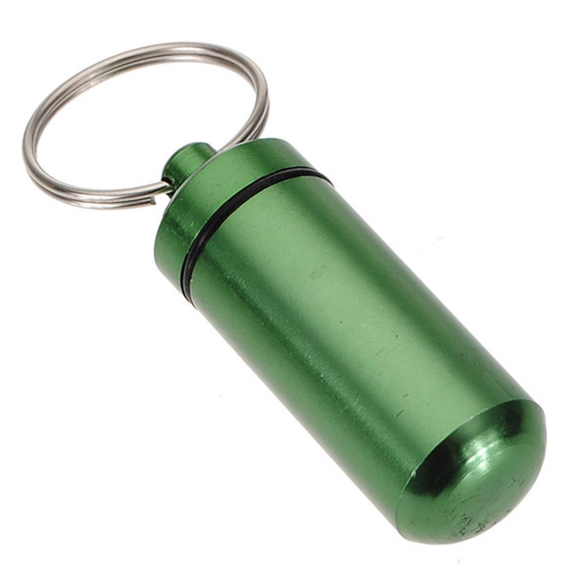 Pill box pillbox with aluminium waterproof Keychain