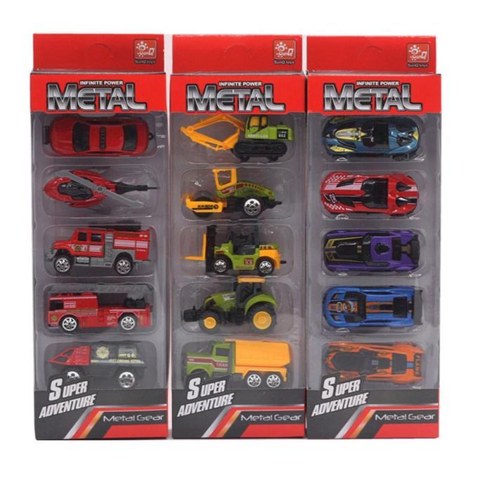 5Pcs 1/64 Diecast Alloy Engineering Racing Military Car-