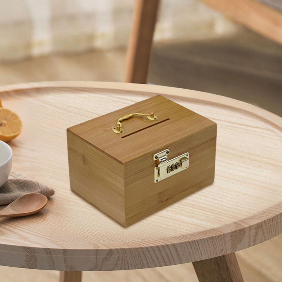 Wooden Money Box Savings Collection Saving Box Unpainted