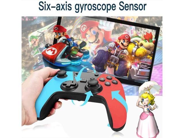 Wireless Controller Compatible With Switch Pro Switch Console Gamepad Joystick Support Battery Gyro Axis Dual Vibration Turbo Capture Function Motion Control