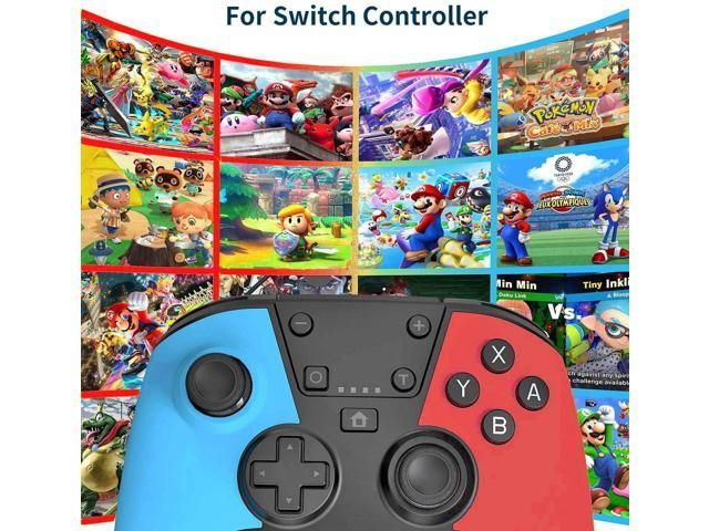Wireless Controller Compatible With Switch Pro Switch Console Gamepad Joystick Support Battery Gyro Axis Dual Vibration Turbo Capture Function Motion Control