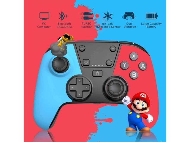 Wireless Controller Compatible With Switch Pro Switch Console Gamepad Joystick Support Battery Gyro Axis Dual Vibration Turbo Capture Function Motion Control