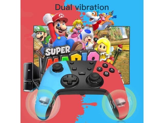 Wireless Controller Compatible With Switch Pro Switch Console Gamepad Joystick Support Battery Gyro Axis Dual Vibration Turbo Capture Function Motion Control