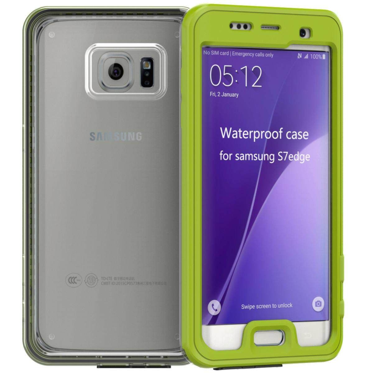 SK-804 Ultra Slim Waterproof Case For Samsung Galaxy S7 Edge Green