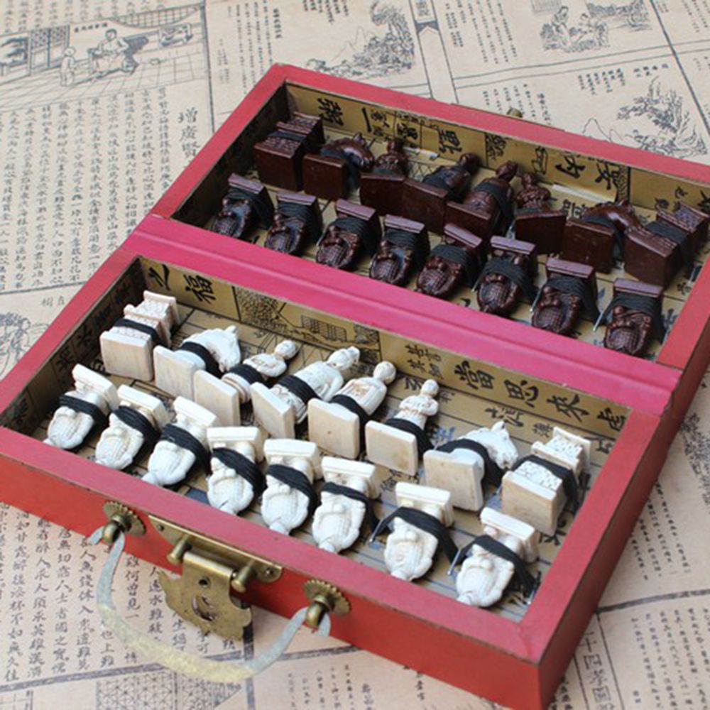 Wooden International Chess Set Terracotta Warriors Chess