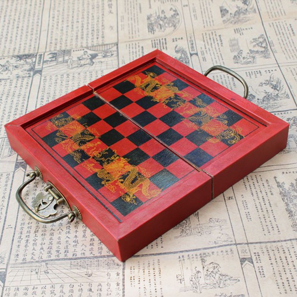 Wooden International Chess Set Terracotta Warriors Chess