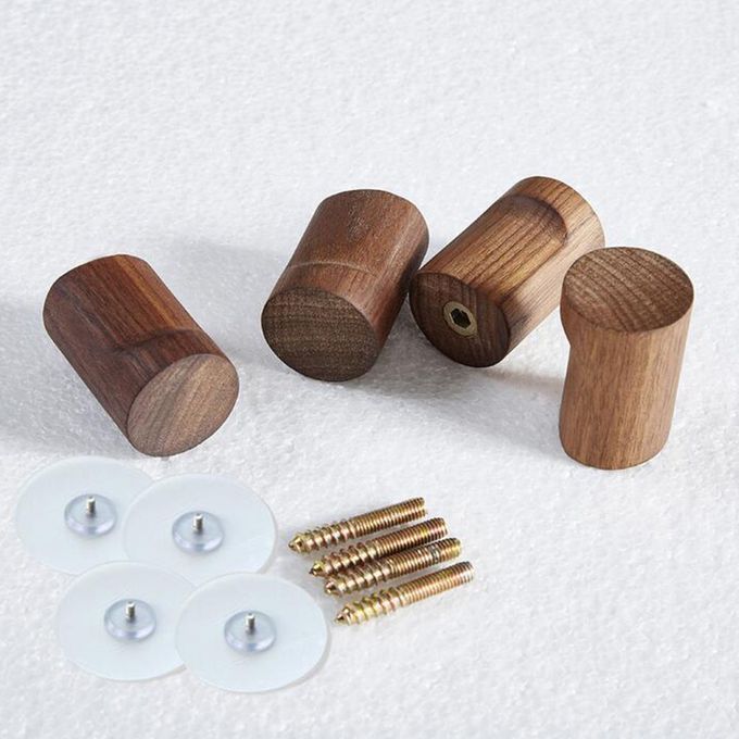 6 Packs Of Decorative Wall Hooks Self-adhesive Wall Hooks Dark Brown