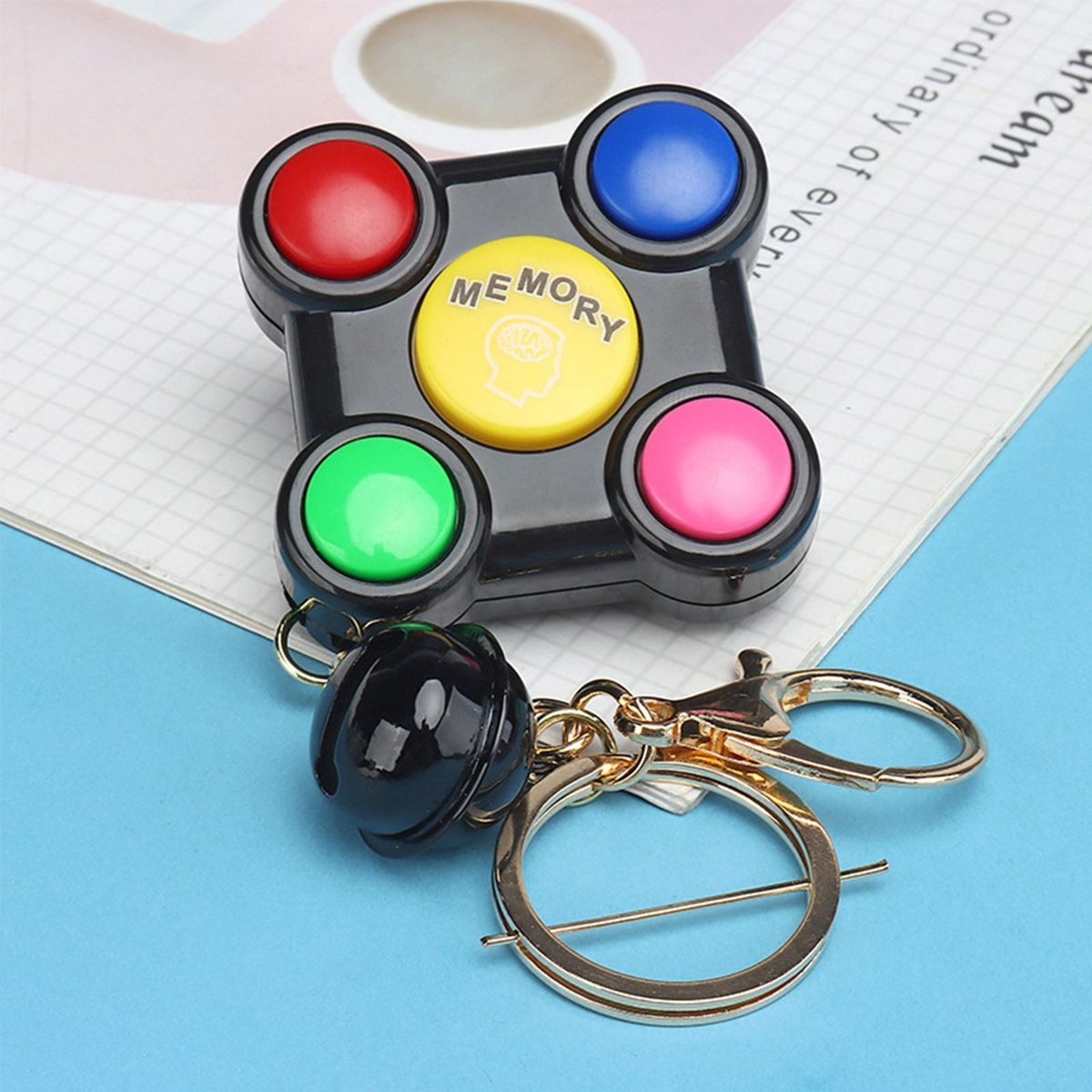 Keychain Ornament Children Puzzle Game Toy Black