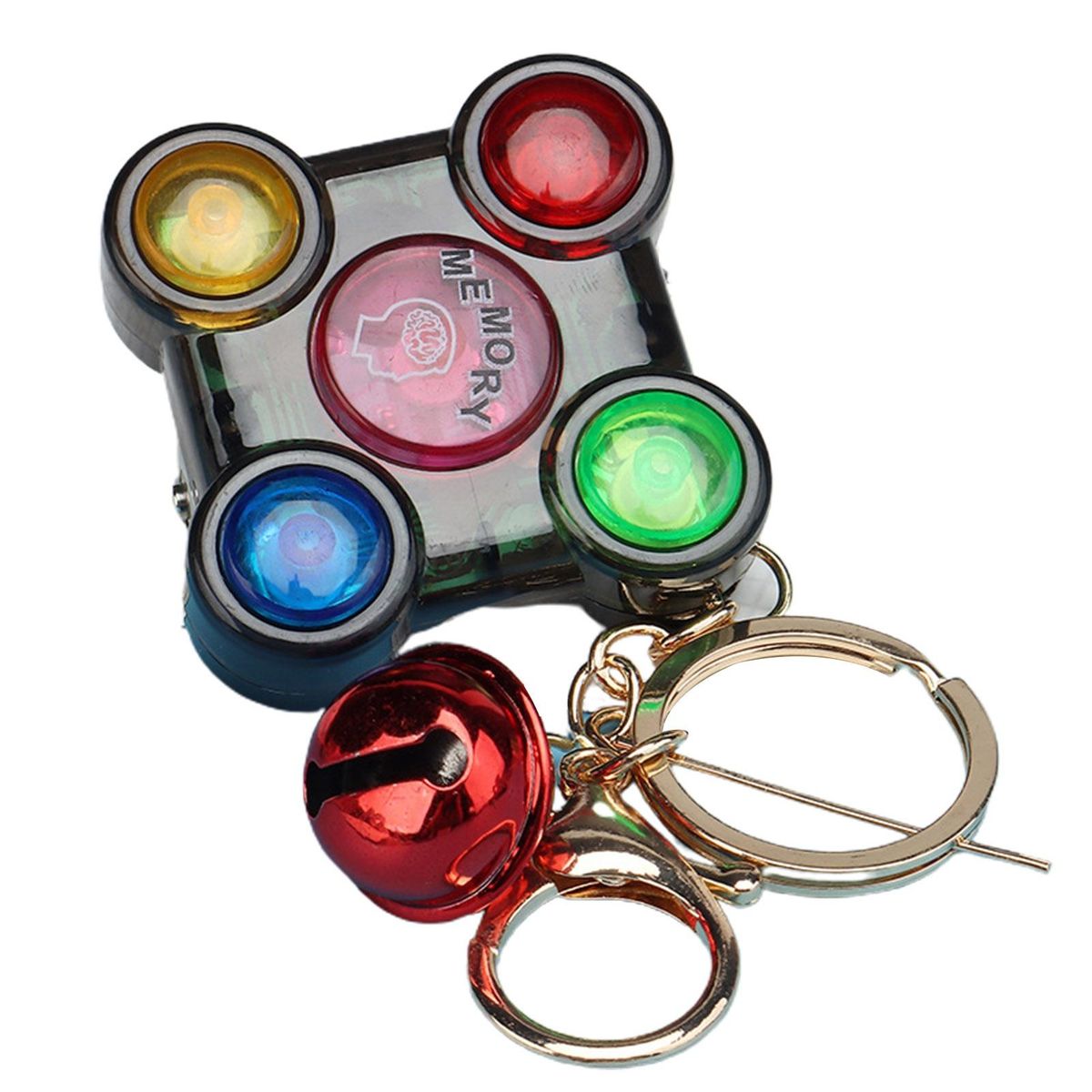 Keychain Children Learning Memory Device Clear Black