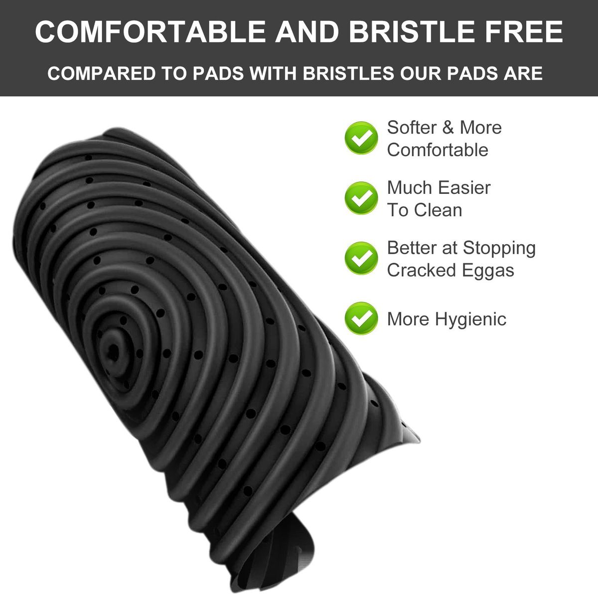 2Pcs Nesting Box Pad Chicken Nesting Box Liner Egg Mat Black