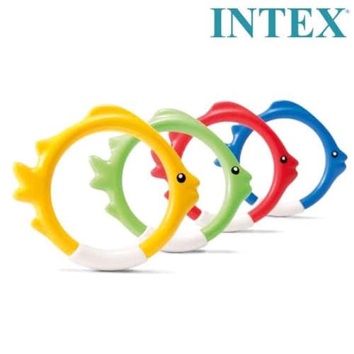 Kids Play Toy Underwater Fish Rings - 4 Pieces