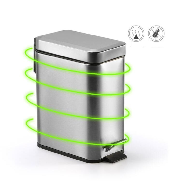Stainless Steel Foot Pedal Trash Can
