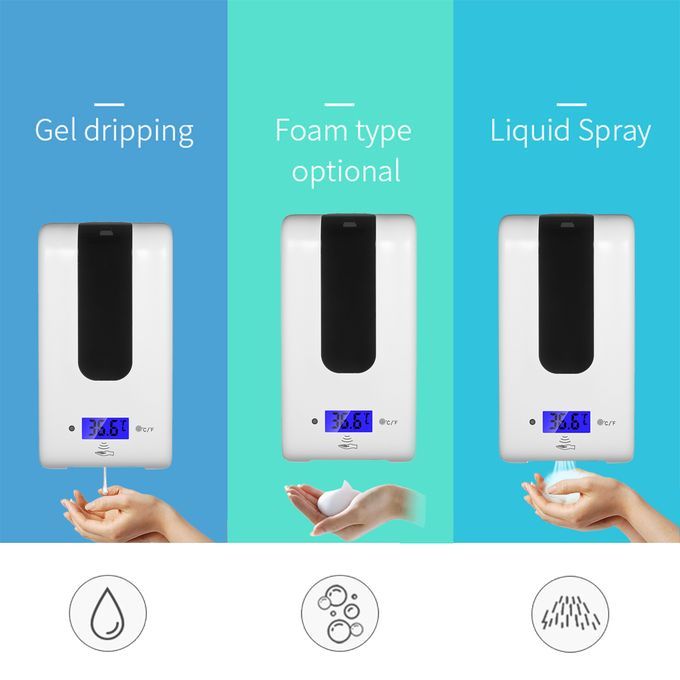Automatic Soap Dispenser With ℃/℉ Switchable Battery