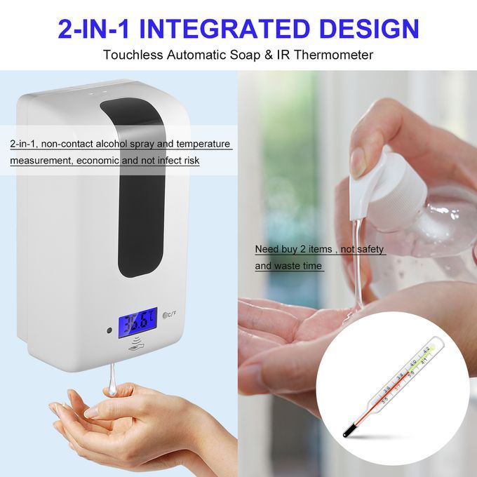Automatic Soap Dispenser With ℃/℉ Switchable Battery