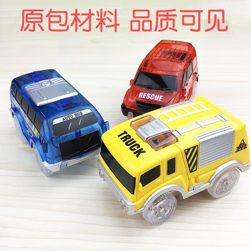 Magic Tracks Toy Car With 5 LED Lights Compatible With Magic