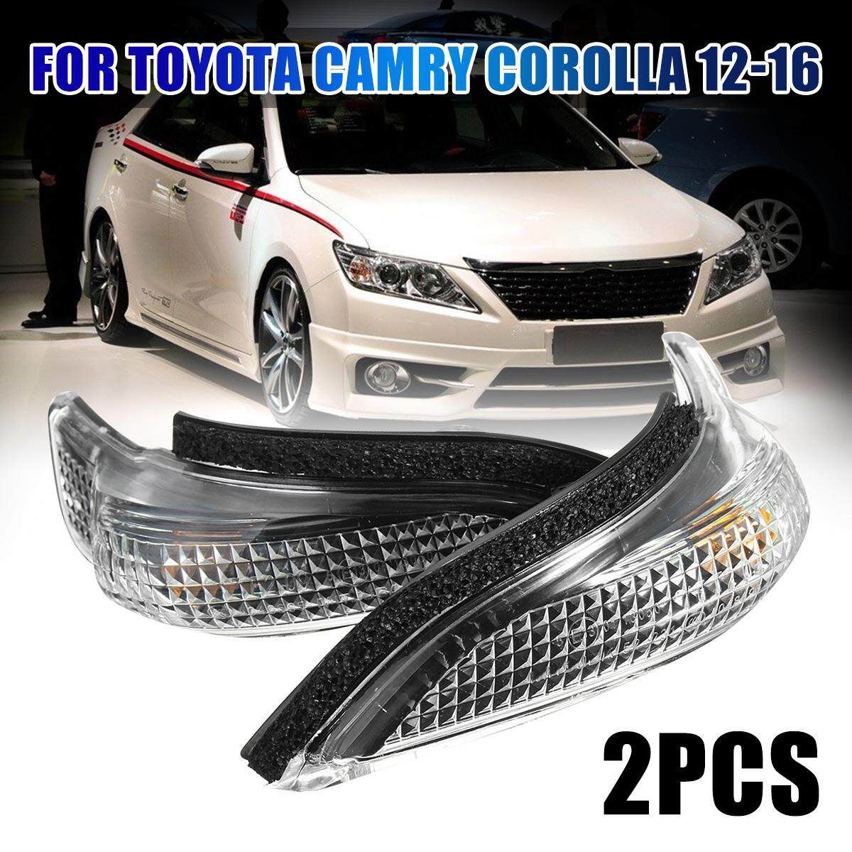 2X Side Mirror Turn Signal Light Indicator For Toyota Camry Corolla 2012-2016