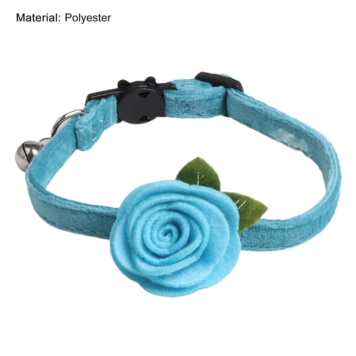 Pet Neck Circle Pet Neck Strap With Mini Bell Pendant Blue