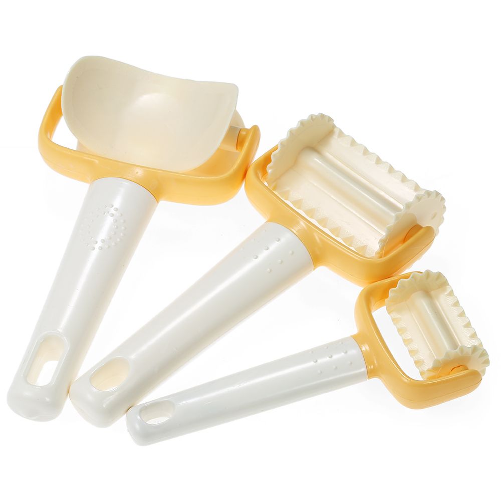3pcs/set Rolling Cookie Cutters Rolling Round Cutter Square