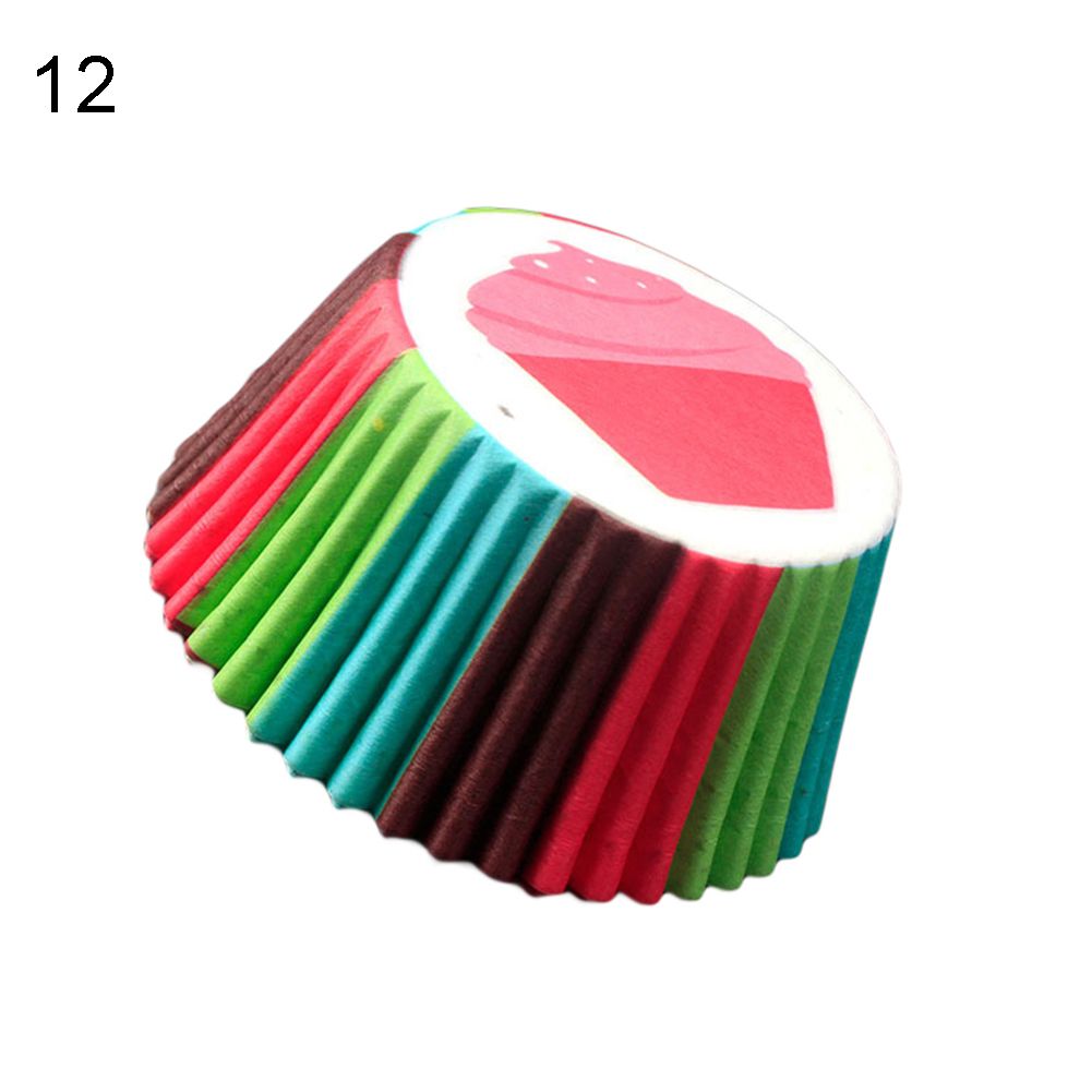 100Pcs Cupcake  Baking Chocolate Glutinous Rice Tray Decor