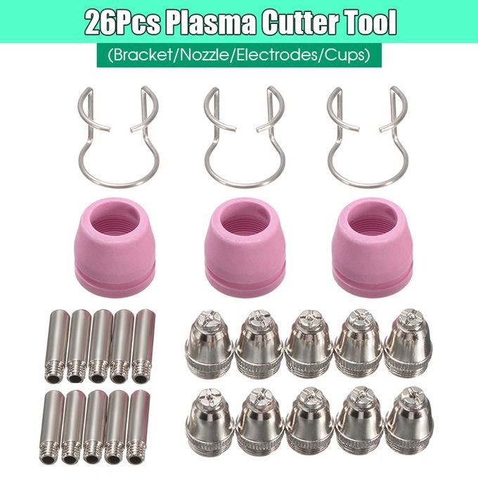 26Pcs Plasma Cutter Consumables Kit SG-55 AG-60 WSD-60P