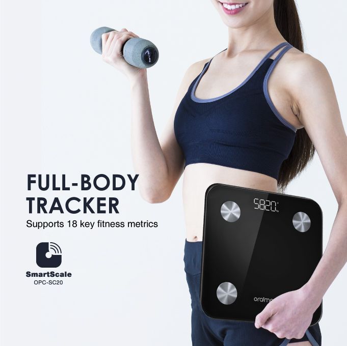 SmartScale 18 Key Fitness Metrics Body Fat Weight Scale