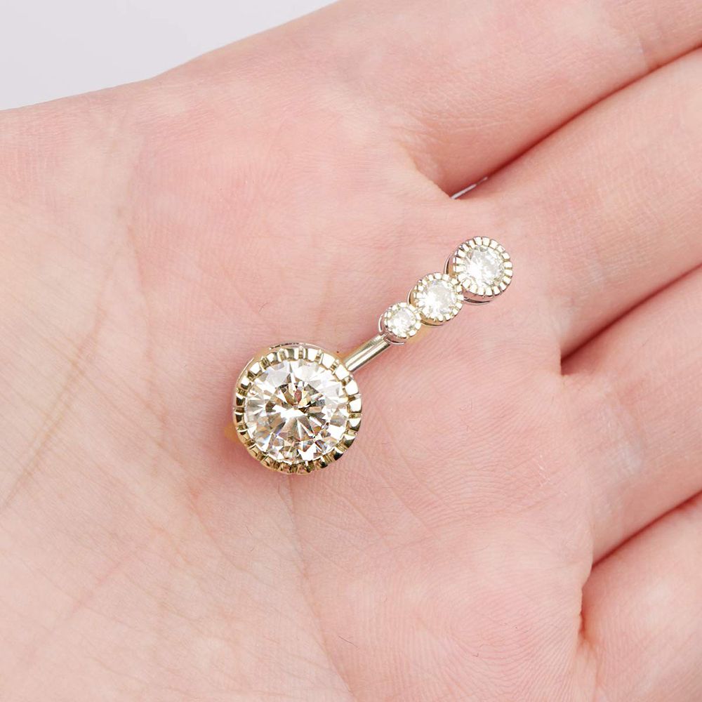13 Pcs Belly Button Rings Jewelry Body Jewelry Piercing Kit