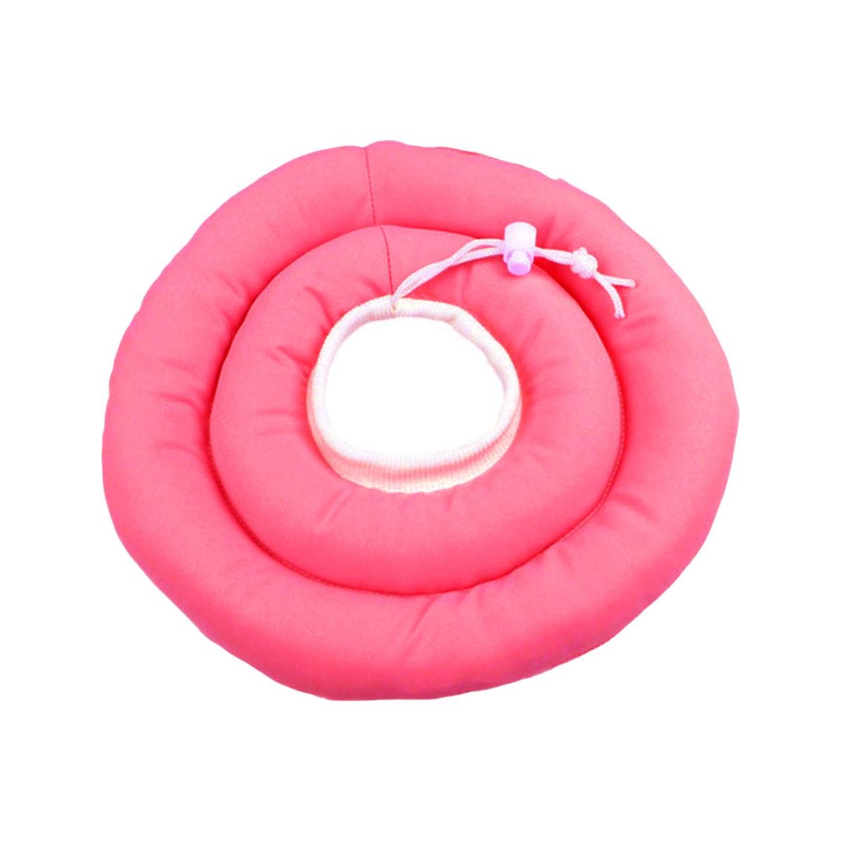 Pet Collar 2 Layer Cat Neck Cone Rose Red
