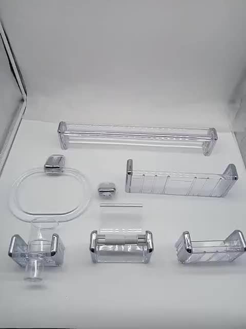 Plastic 7pcs Bathroom Accessories