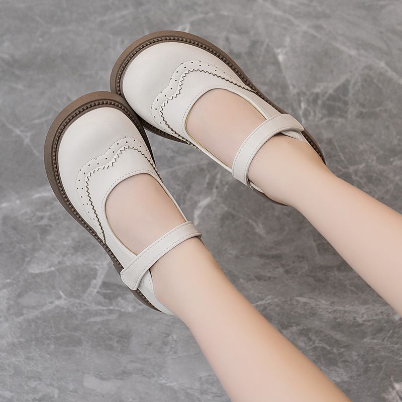 Girls Shoes Flat Leather Princess Shoes Children School Travel Slip Ons Velcro Comfy