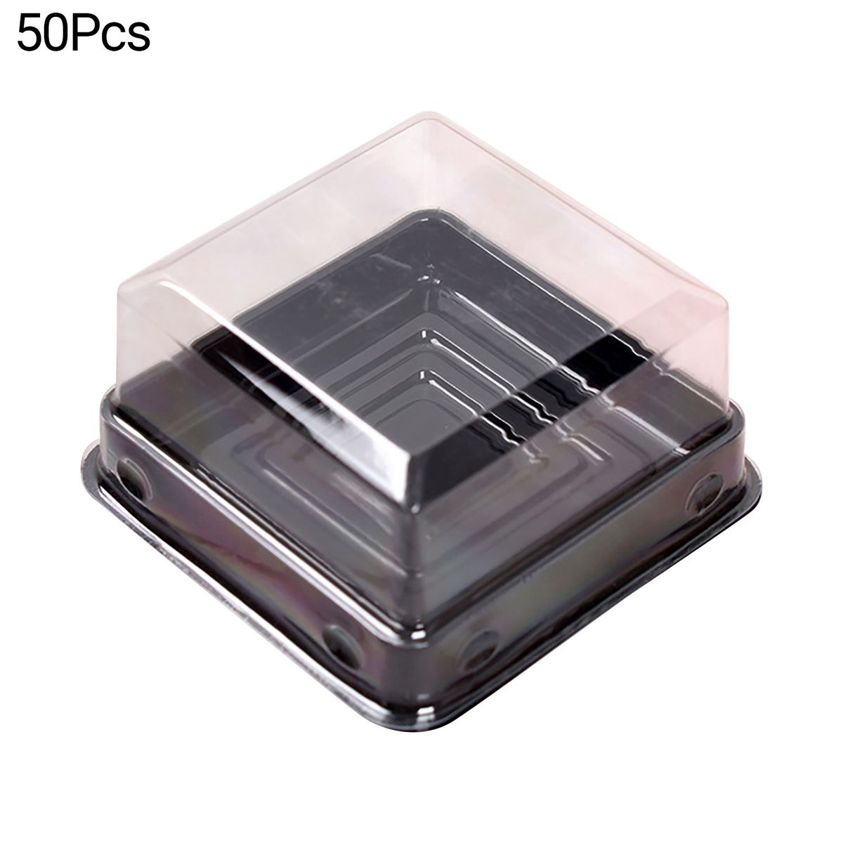 50Pcs Moon Cake Box Easy To Carry Cake Box Black
